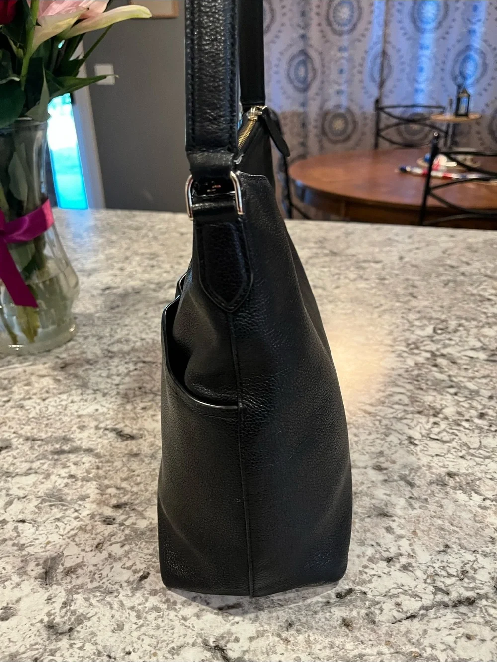 kate spade New York Black Leather Shoulder Bag